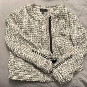 J crew blazer jacket with zip closure details